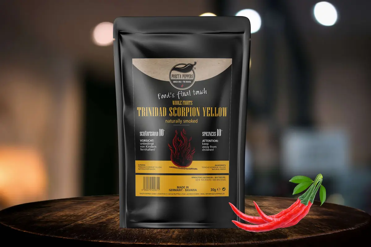 Puszta Peppers GmbH Beuteletiketten Trinidad Scorpion - modal